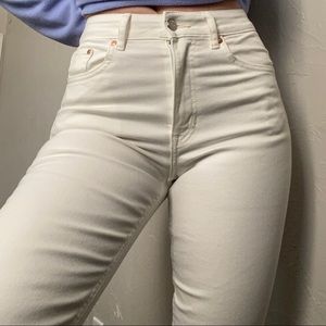 Straight high waisted jeans